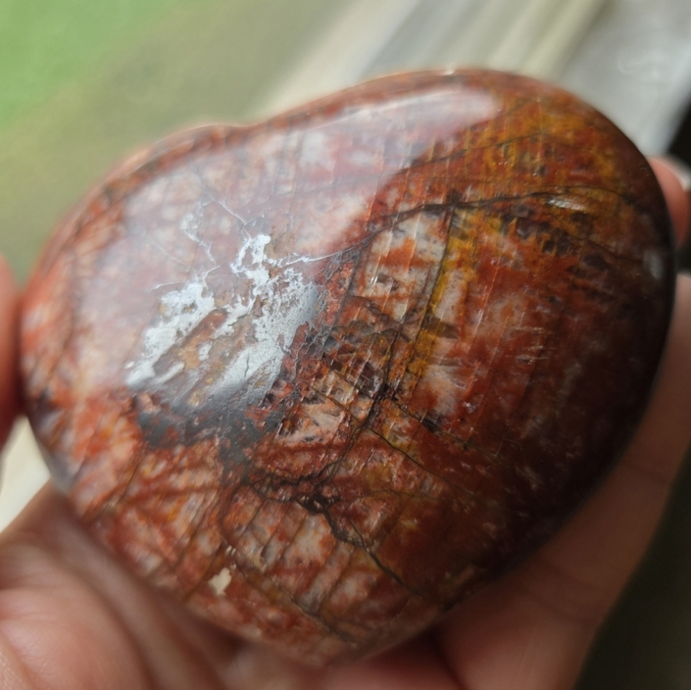 Fire Moonstone Heart - Picture 6 of 12